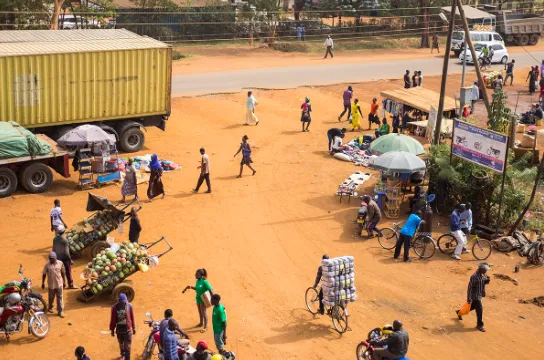 Transporters of critical goods in Busia