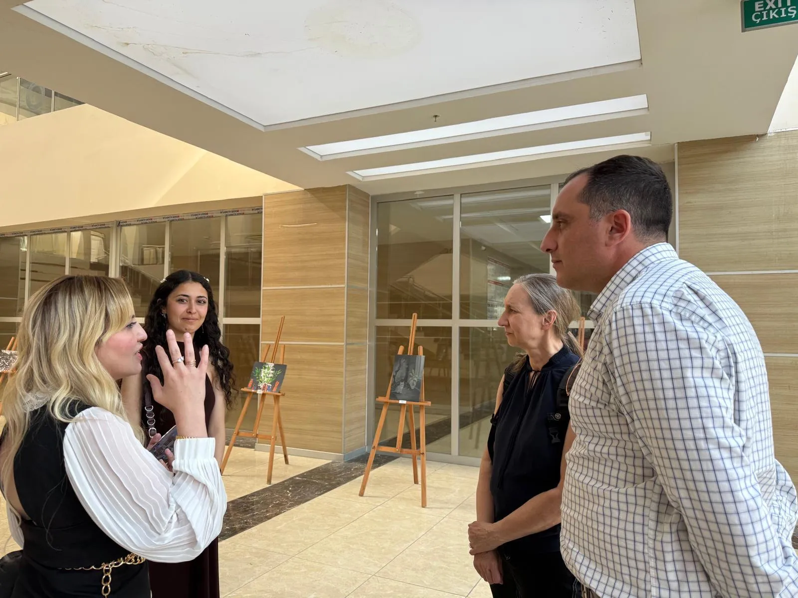 Meeting with Award winning work by Architecture Student Ayşegül Özer at Mustafa Kemal University in Antakya with Melodi Ciftçi 