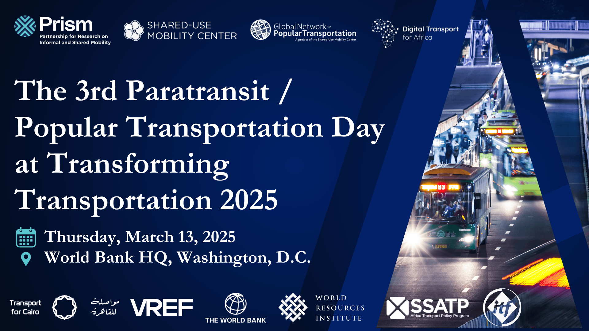 The 3rd Paratransit / Popular Transportation Day at Transforming Transportation 2025