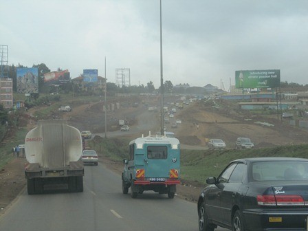Cars on highway