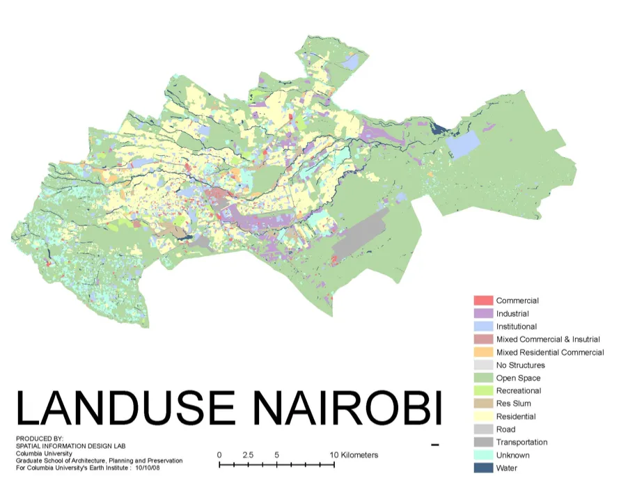 Landuse Nairobi map
