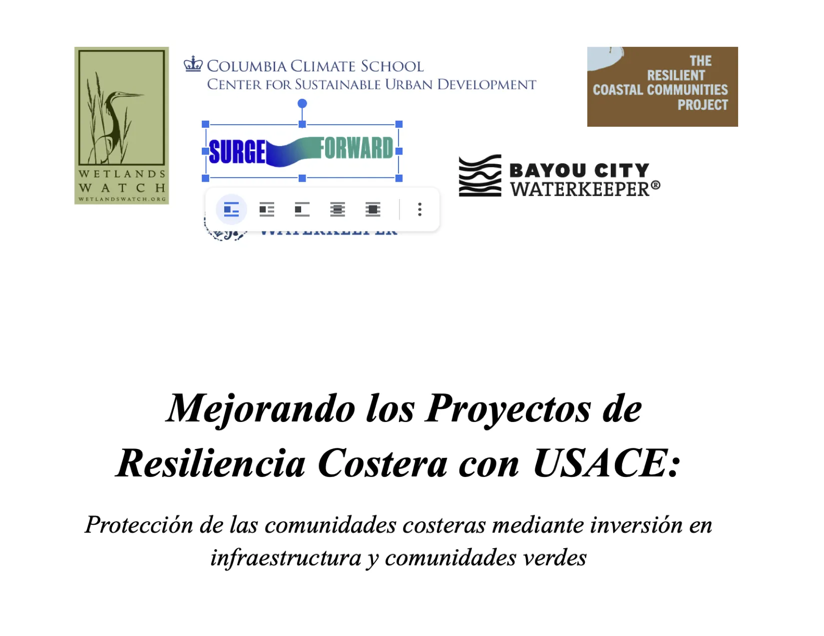 Coastal Resiliency Brief