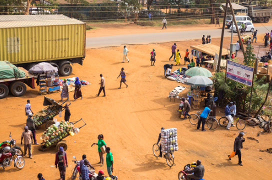Transporters of critical goods in Busia; Picture courtesy of SautiAfrica Transporters of critical goods in Busia