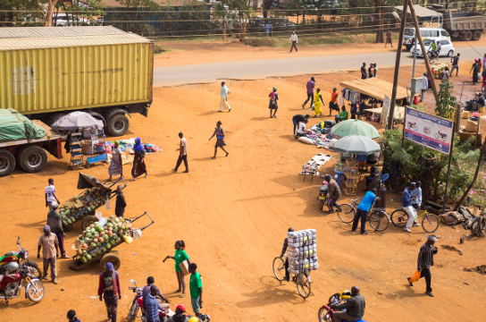 Transporters of critical goods in Busia