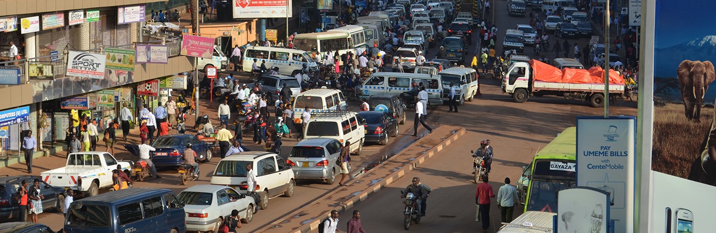 Busy street in Nairobi, Kenya