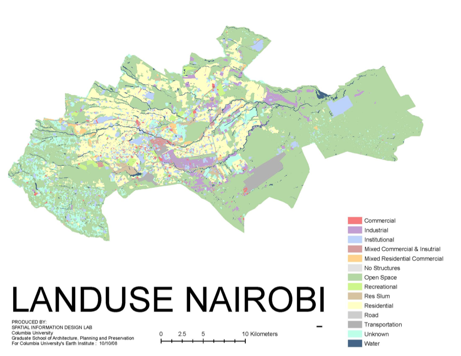 Landuse Nairobi map