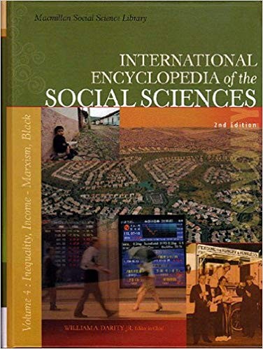 International Encyclopedia of the Social Sciences, 2nd edition book cover